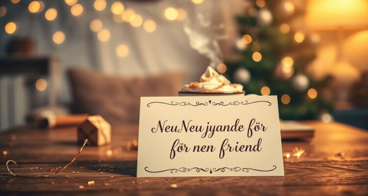 Neujahrswünsche für einen freund